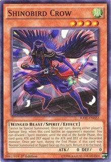 Shinobird Crow [Raging Tempest] [RATE-EN022] | Amazing Games TCG