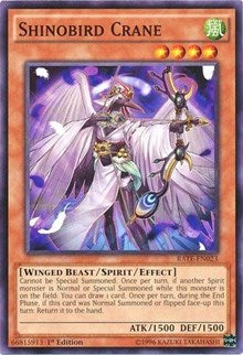 Shinobird Crane [Raging Tempest] [RATE-EN023] | Amazing Games TCG