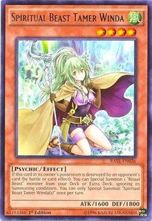 Spiritual Beast Tamer Winda [Raging Tempest] [RATE-EN026] | Amazing Games TCG