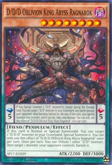 D/D/D Oblivion King Abyss Ragnarok [Star Pack - Battle Royal] [SP17-EN029] | Amazing Games TCG