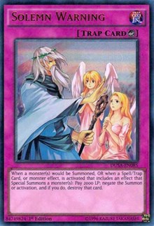 Solemn Warning [Duelist Saga] [DUSA-EN085] | Amazing Games TCG