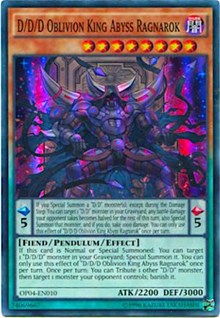 D/D/D Oblivion King Abyss Ragnarok [OTS Tournament Pack 4] [OP04-EN010] | Amazing Games TCG