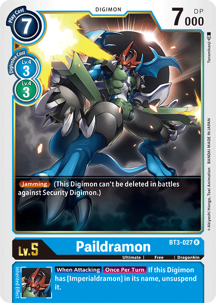 Paildramon [BT3-027] [Release Special Booster Ver.1.5] | Amazing Games TCG