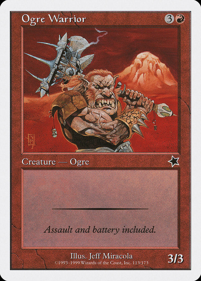 Ogre Warrior [Starter 1999] | Amazing Games TCG