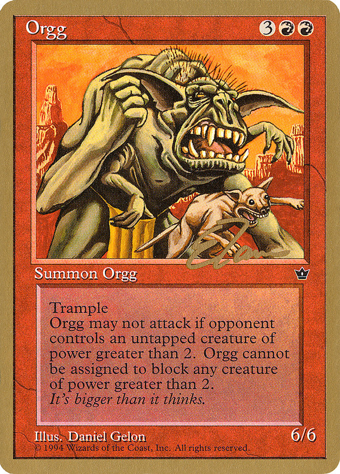 Orgg (Eric Tam) [Pro Tour Collector Set] | Amazing Games TCG