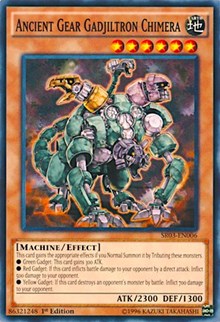 Ancient Gear Gadjiltron Chimera [Structure Deck: Machine Reactor] [SR03-EN006] | Amazing Games TCG