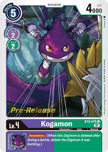 Kogamon [BT8-075] [New Awakening Pre-Release Cards] | Amazing Games TCG