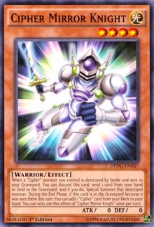 Cipher Mirror Knight [Duelist Pack: Dimensional Guardians] [DPDG-EN037] | Amazing Games TCG