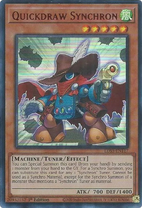 Quickdraw Synchron (Red) [LDS3-EN117] Ultra Rare | Amazing Games TCG