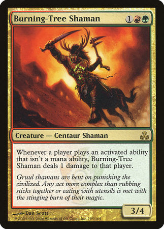 Burning-Tree Shaman [Guildpact] | Amazing Games TCG