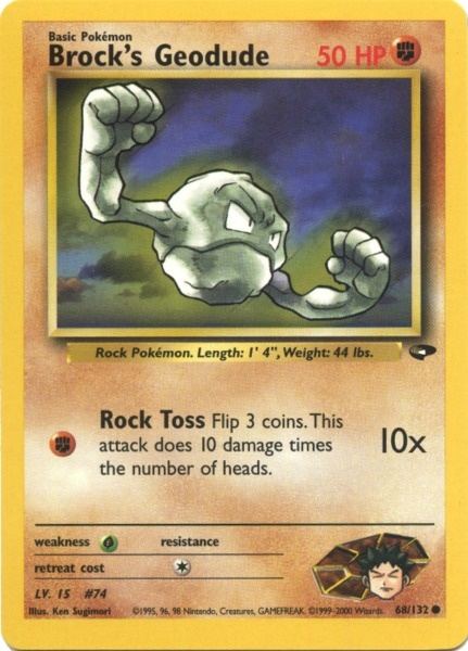 Brock's Geodude (68/132) [Gym Challenge Unlimited] | Amazing Games TCG