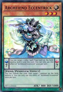 Archfiend Eccentrick [Pendulum Evolution] [PEVO-EN026] | Amazing Games TCG