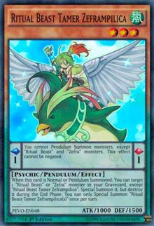 Ritual Beast Tamer Zeframpilica [Pendulum Evolution] [PEVO-EN048] | Amazing Games TCG