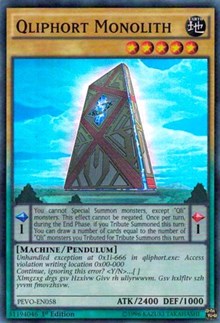 Qliphort Monolith [Pendulum Evolution] [PEVO-EN058] | Amazing Games TCG