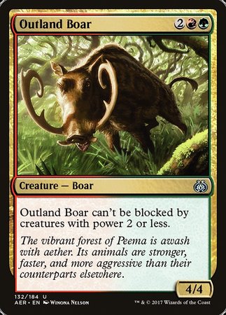 Outland Boar [Aether Revolt] | Amazing Games TCG
