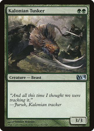 Kalonian Tusker [Magic 2014] | Amazing Games TCG