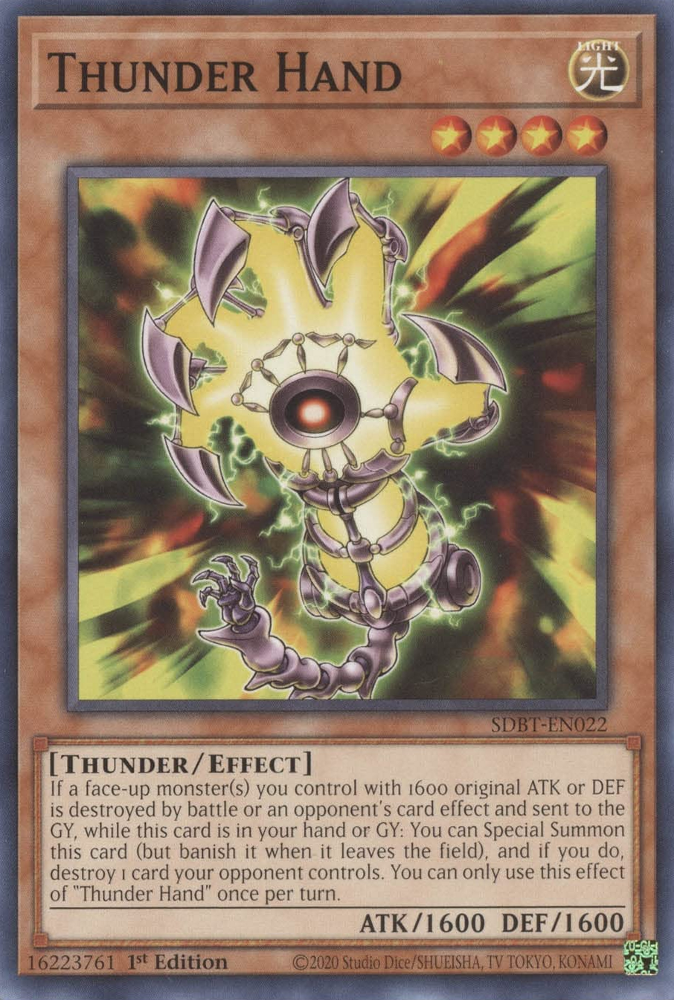 Thunder Hand [SDBT-EN022] Common | Amazing Games TCG