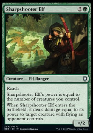 Sharpshooter Elf [Commander Legends: Battle for Baldur's Gate] | Amazing Games TCG