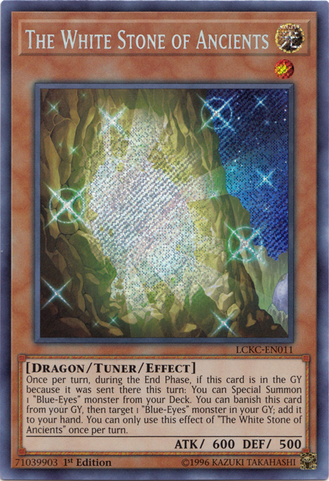 The White Stone of Ancients [LCKC-EN011] Secret Rare | Amazing Games TCG