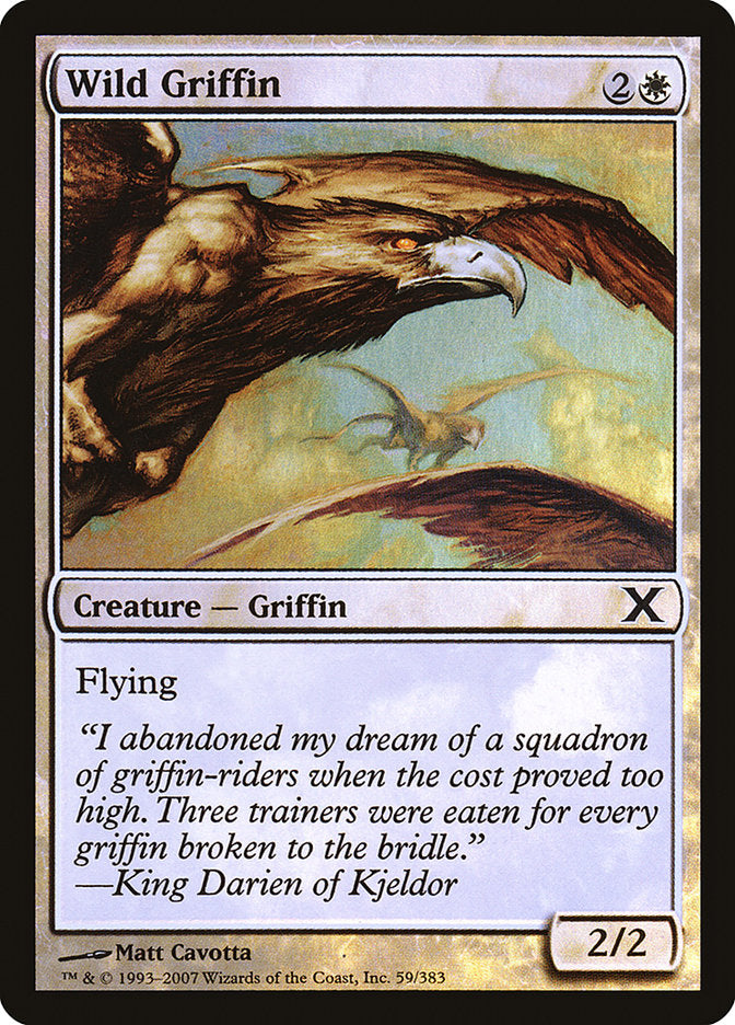 Wild Griffin (Premium Foil) [Tenth Edition] | Amazing Games TCG