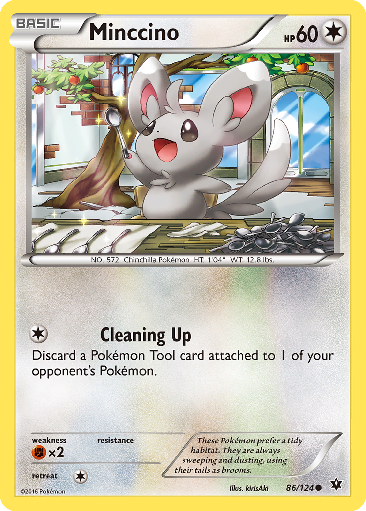 Minccino (86/124) [XY: Fates Collide] | Amazing Games TCG