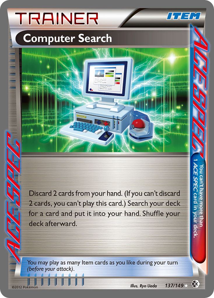 Computer Search (137/149) [Black & White: Boundaries Crossed] | Amazing Games TCG