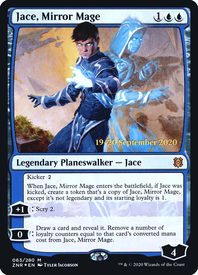 Jace, Mirror Mage  [Zendikar Rising Prerelease Promos] | Amazing Games TCG