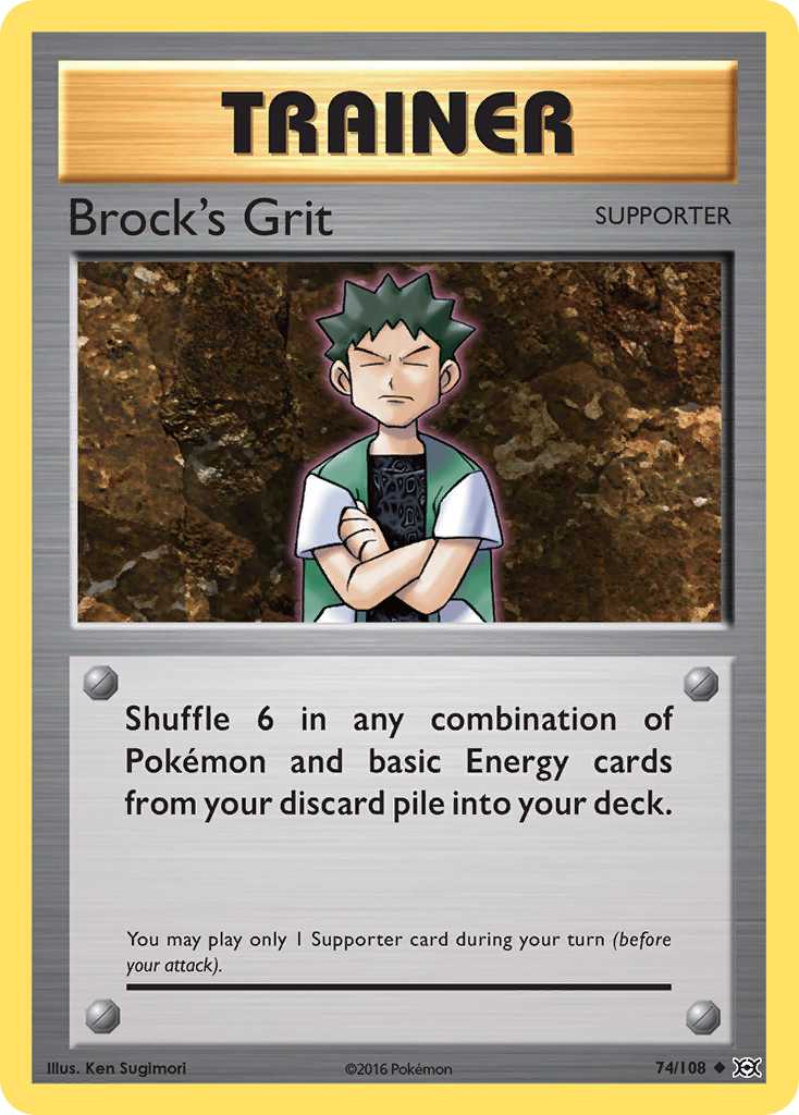 Brock's Grit (74/108) [XY: Evolutions] | Amazing Games TCG