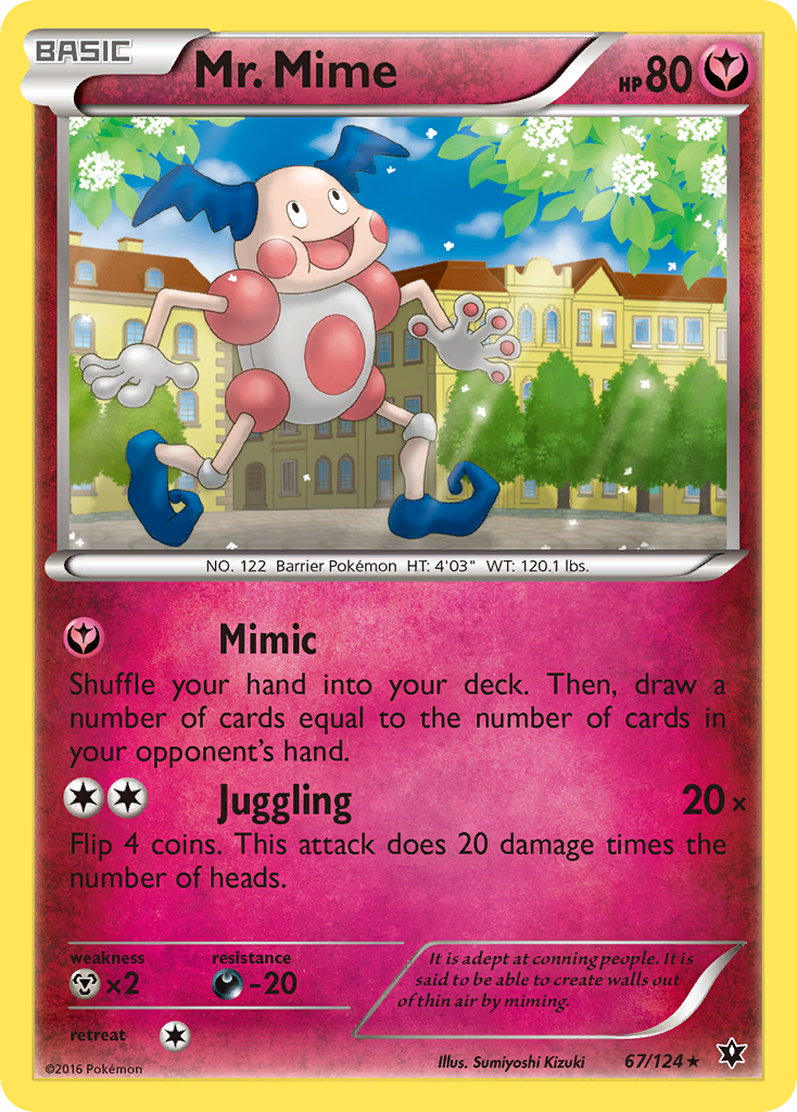 Mr. Mime (67/124) [XY: Fates Collide] | Amazing Games TCG