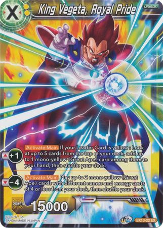 King Vegeta, Royal Pride (EX13-22) [Special Anniversary Set 2020] | Amazing Games TCG