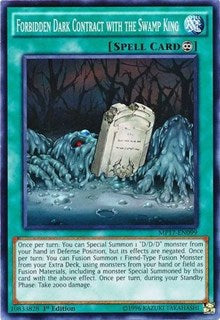 Forbidden Dark Contract with the Swamp King [2017 Mega-Tins Mega Pack] [MP17-EN099] | Amazing Games TCG