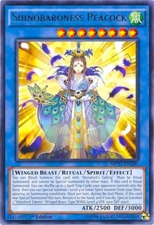 Shinobaroness Peacock [2017 Mega-Tins Mega Pack] [MP17-EN200] | Amazing Games TCG