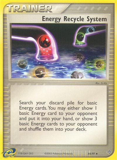 Energy Recycle System (84/97) [EX: Dragon] | Amazing Games TCG
