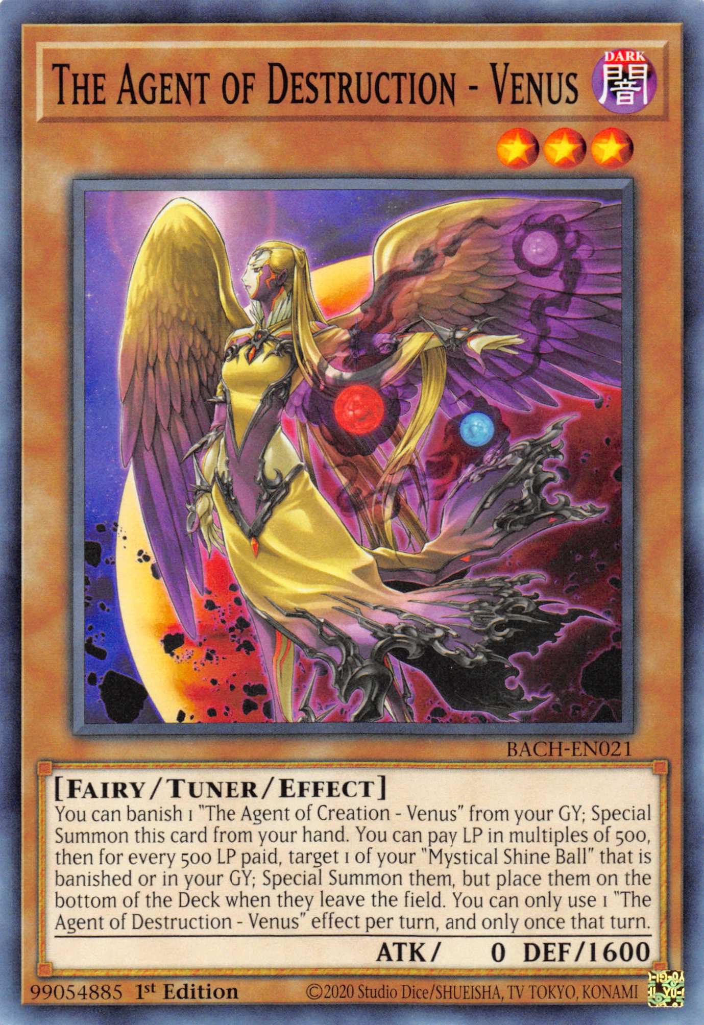 The Agent of Destruction - Venus [BACH-EN021] Common | Amazing Games TCG