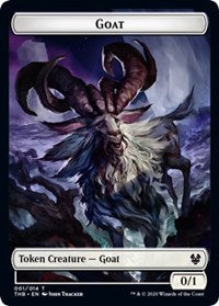 Goat // Human Soldier Double-sided Token [Theros Beyond Death Tokens] | Amazing Games TCG