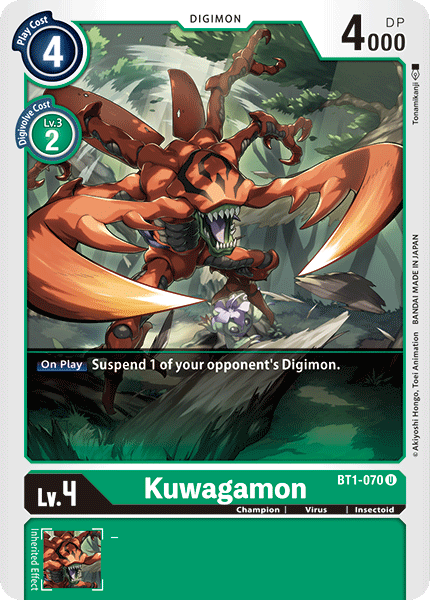 Kuwagamon [BT1-070] [Release Special Booster Ver.1.0] | Amazing Games TCG