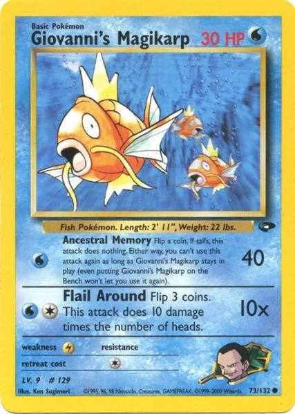 Giovanni's Magikarp (73/132) [Gym Challenge Unlimited] | Amazing Games TCG