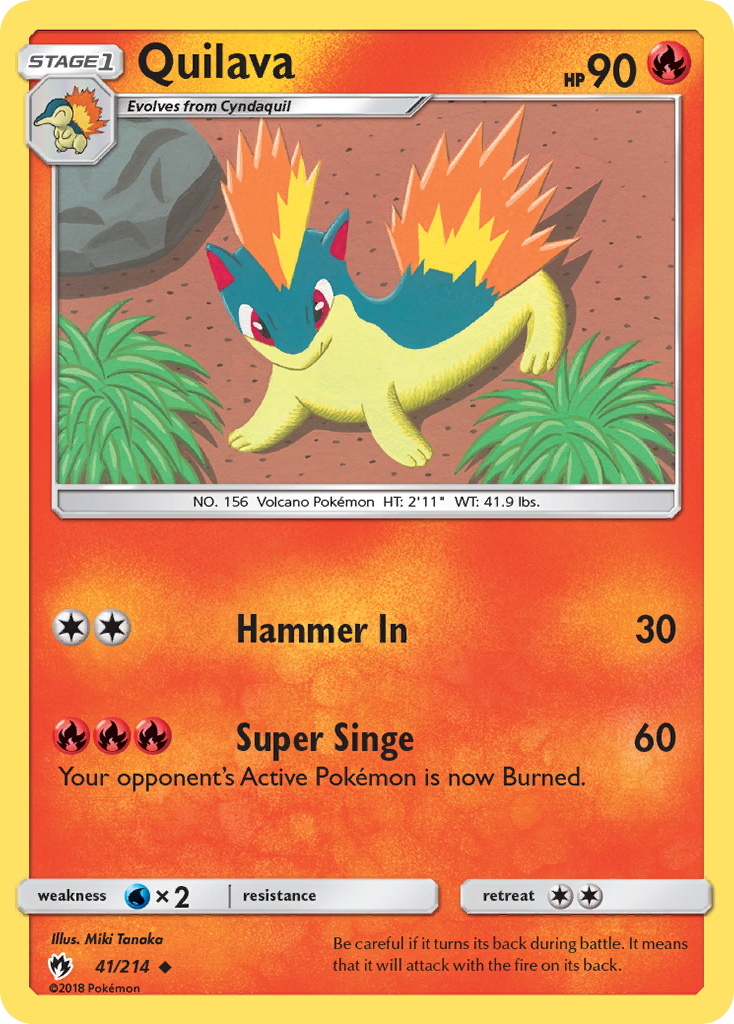 Quilava (41/214) [Sun & Moon: Lost Thunder] | Amazing Games TCG