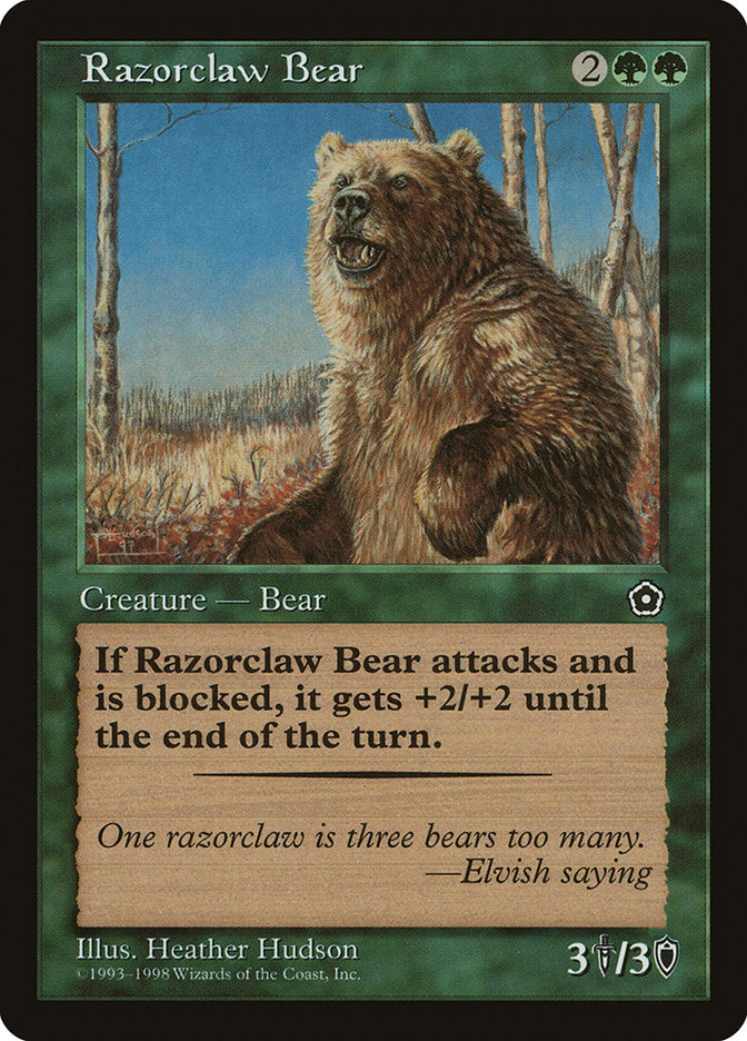 Razorclaw Bear [Portal Second Age] | Amazing Games TCG