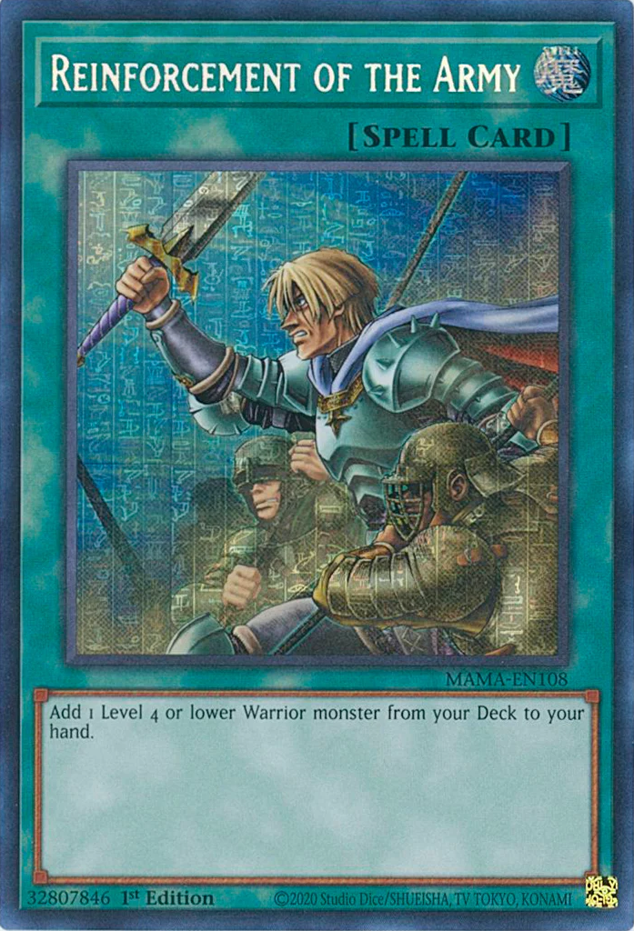 Reinforcement of the Army [MAMA-EN108] Ultra Pharaoh's Rare | Amazing Games TCG