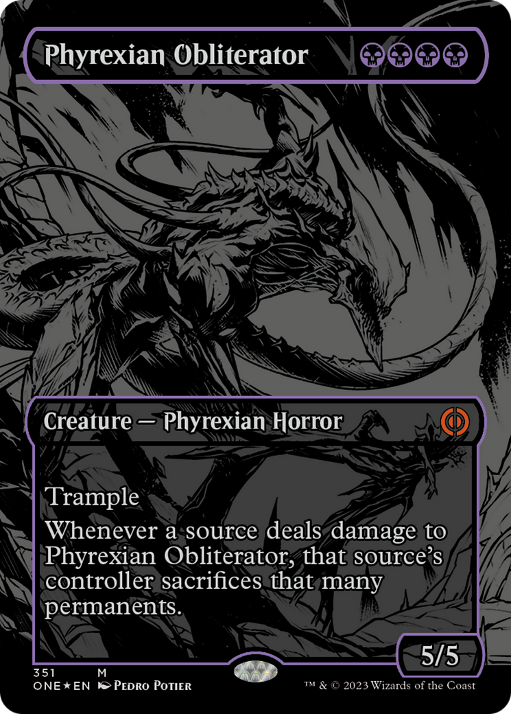 Phyrexian Obliterator (Oil Slick Raised Foil) [Phyrexia: All Will Be One] | Amazing Games TCG