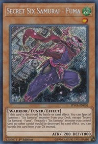 Secret Six Samurai - Fuma [Spirit Warriors] [SPWA-EN001] | Amazing Games TCG