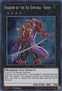 Shadow of the Six Samurai - Shien [Spirit Warriors] [SPWA-EN012] | Amazing Games TCG