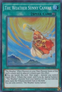 The Weather Sunny Canvas [Spirit Warriors] [SPWA-EN039] | Amazing Games TCG