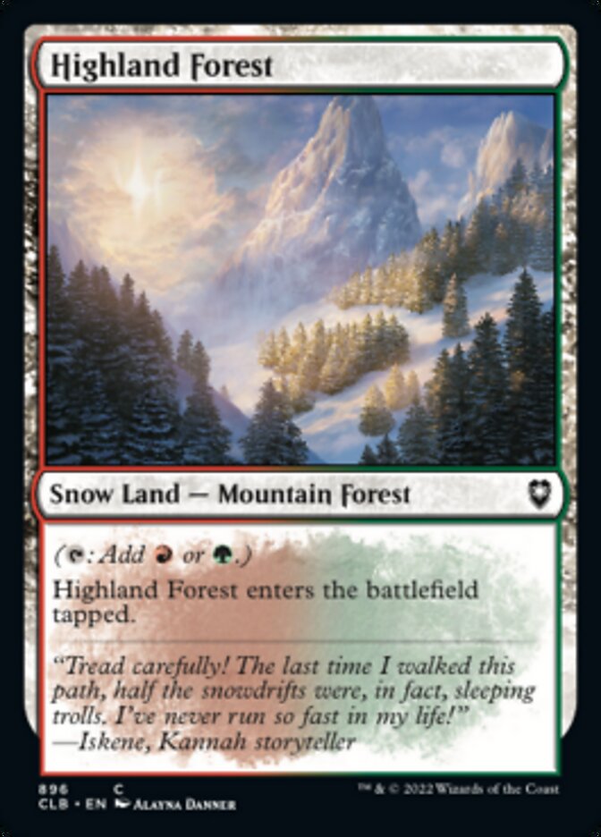 Highland Forest [Commander Legends: Battle for Baldur's Gate] | Amazing Games TCG