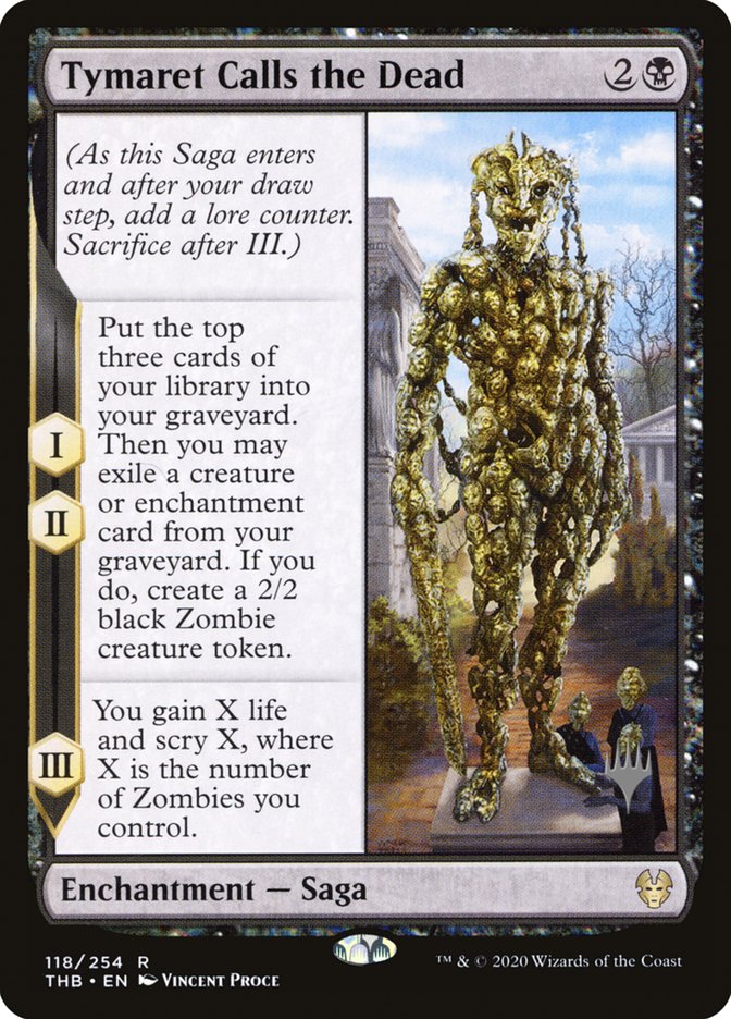 Tymaret Calls the Dead (Promo Pack) [Theros Beyond Death Promos] | Amazing Games TCG