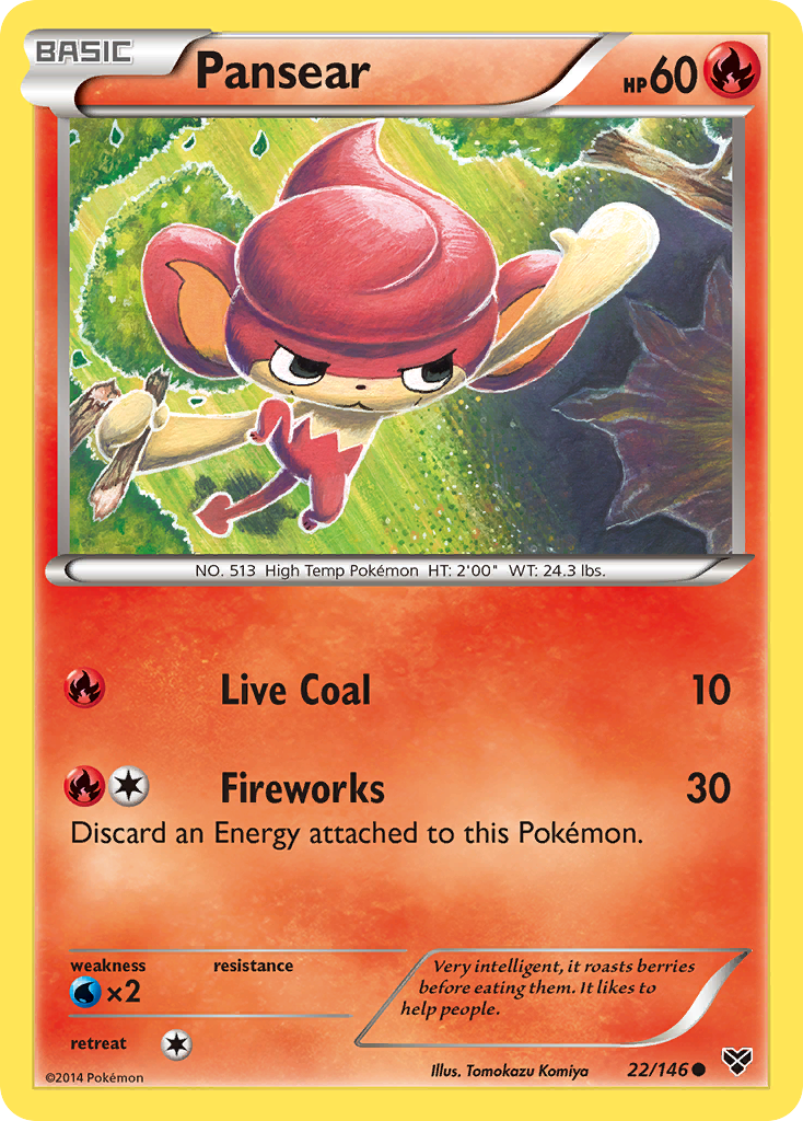 Pansear (22/146) [XY: Base Set] | Amazing Games TCG