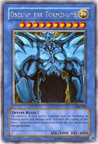 Obelisk the Tormentor (Secret Rare) [American God Cards] [GBI-002] | Amazing Games TCG