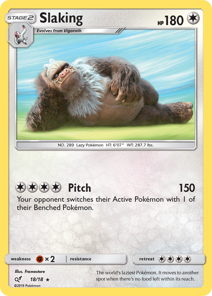 Slaking (18/18) [Sun & Moon: Detective Pikachu] | Amazing Games TCG