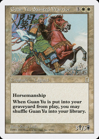 Guan Yu, Sainted Warrior [Portal Three Kingdoms] | Amazing Games TCG
